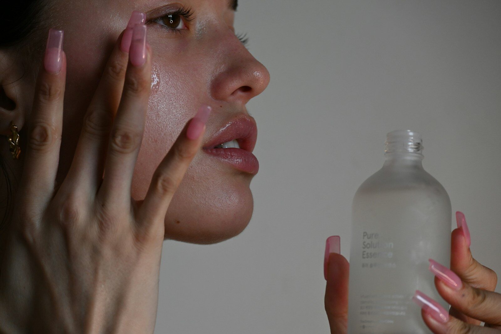 Adult skin texture and hormonal acne clinical skincare routine
